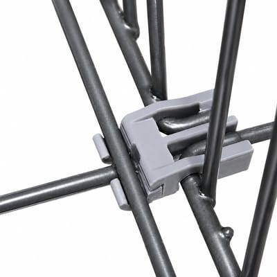2 Stuks Rek Clip Geschikt voor Whirlpool Vaatwasser 481010600198 – Montage Bevestiging Onderrek – Opklapbaar Bordenrek en Glazenrek Houder – Reparatie Onderdeel – Grijs