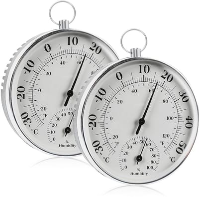 Analoge Thermometer Hygrometer -35°C tot +55°C 0%~100% RH - Set van 2