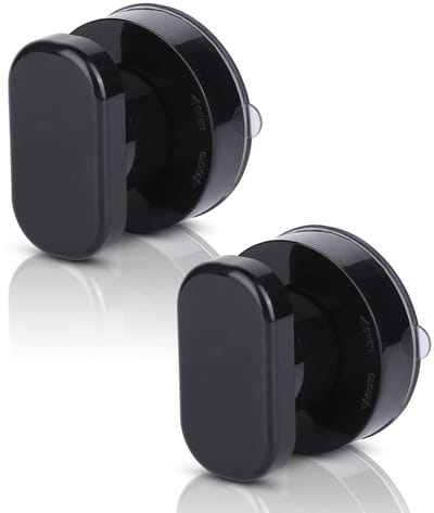 longziming - Zuignap deurgreep - Deurgreep - Kastgreep - 2 stuks - ABS + PVC - 12 kg draagkracht - 60° vergrendeling - Antislip - Waterbestendig - Voor glas, tegels en spiegels