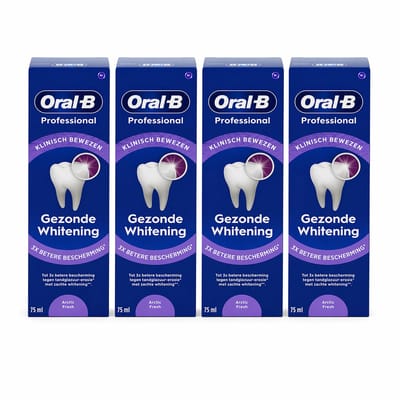 Oral-B Professionele Whitening Tandpasta – Voordeelverpakking 4 Stuks (4 x 75 ml)