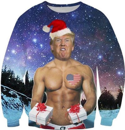 Sexgod Trump Foute kersttrui - Maat: XL - Kerstmis trui - Heren kersttrui - Dames kersttrui - Foute kersttruien - Kerst outfit - Kerstkleding - Lelijke kersttrui