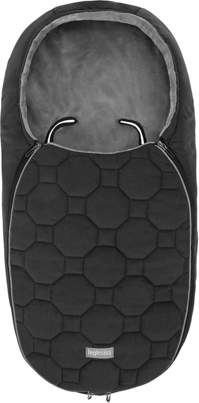 Warming voetenzak voor kinderwagen zwart wintermuff baby