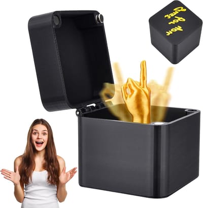 Verassende Gag Cadeaubox met Opklapbare Middenvingers voor Grappige Pranks en Decoratie - Perfect voor Halloween en Kerstmis