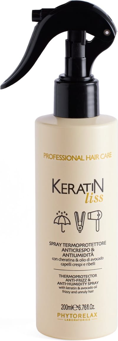 Phytorelax Keratin Liss Heat Protection Spray – Anti-Pluis & Anti-Klit Haarverzorging Thermoprotector Spray – Beschermend & Voedend – 200ml