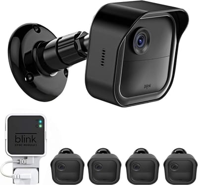 Camera Bevestiging - Bevestigingsset - Beveiliging Thuis - 360 Graden Verstelbaar - 4 Stuks - Zwart