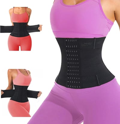 Dames Taille Trainer voor Afslanking en Sport - Thermo Abdominale Band met Rits voor Effectieve Taillecontrole en Fitness Training