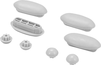 Buffer set toiletbril - Schokdempers Reserveonderdelen - Toiletbril Ondersteuning - Specifiek voor Noir Relief Slimline - Niet gespecificeerd - Grijs