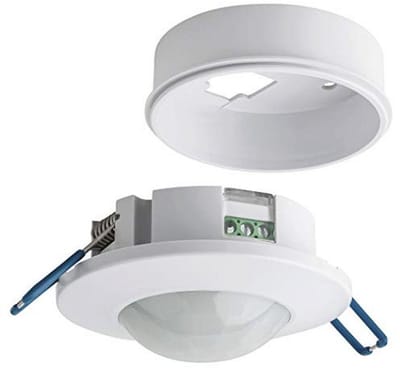Bewegingsdetector voor binnen - Inbouw of Opbouw, LED Geschikt, Detectiebereik 8m/360°