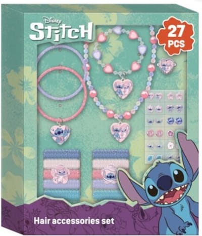 Disney Lilo & Stitch 27-delige Accessoires set voor haar met o.a. ketting, armband en elastiekjes