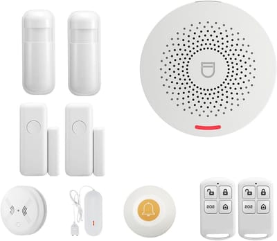Home Security Alarm - Smart Alarm Hub - Huis Beveiligen - Instelbaar Volume - 22.9 x 12.7 x 12.7 cm
