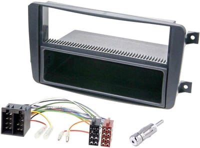 Autoradio Paneel - Montage Frame - Auto Radio Installatie - Compleet met Adapters - 1 DIN - Zwart