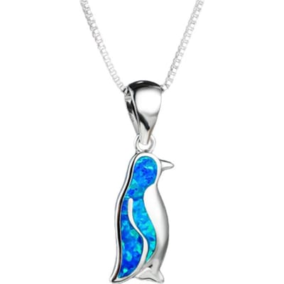 Creatieve Q Versie Pinguïn Ketting Modieus Schattig Veelzijdig Dierenstijl Accessoires Cadeau voor Kleine Meisjes white