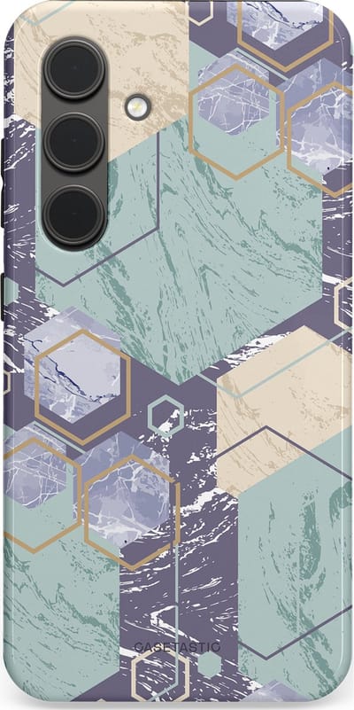 Casetastic hoesje geschikt voor Samsung Galaxy S24 - Dubbellaagse bescherming - Veerkracht - Fashion Case - Zilver Crème