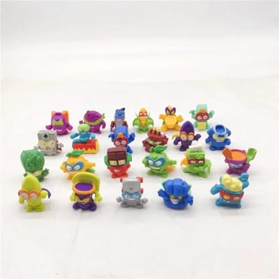 6/10Pcs Figurines d'Action Superzings 3CM Superthings Collection Jouets Modèle pour Cadeau d'Enfant beige