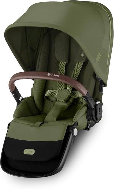 Zitkussen Kinderwagen - Comfortabele Zitting - Baby Vervoer - Vanaf Geboorte - 43 x 21 x 54 cm - Mos Groen