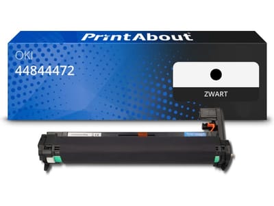 PrintAbout huismerk Drum 44844472 Zwart Geschikt voor OKI