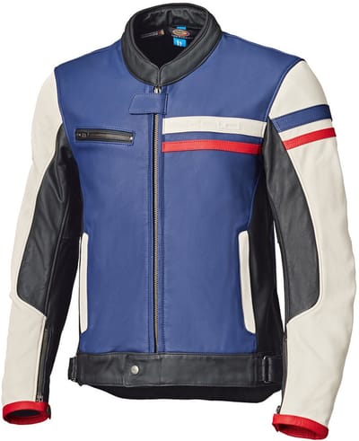 Held Midway Blauw Rood Wit Leren Motorjas - Jas