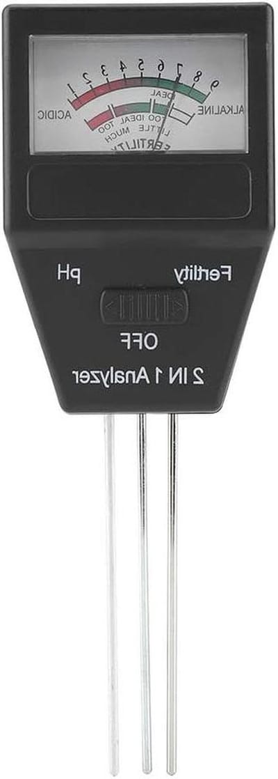 Bodem PH-meter - Bodemtester Vruchtbaarheid - Planten Verzorgen - 2 in 1 Functie - 1 stuk - Zwart