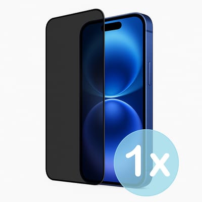 Privacy Screenprotector Geschikt voor iPhone 16 – Anti-Gluren – Krasbestendig Gehard Glas 9H – Volledige Dekking – FuturiQ