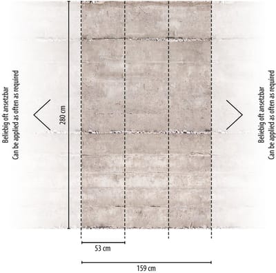 BETONLOOK FOTOBEHANG | Industrieel - Grijs Crème - Livingwalls The Wall II