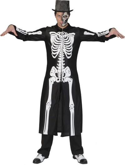 Skelet pak Halloween heren
