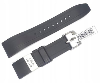 Morellato Zwart Siliconen Horlogeband 22mm Easy Click