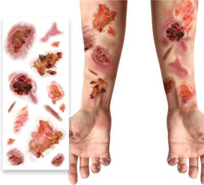 Fiestas Guirca - Geïnfecteerde wonden tattoo