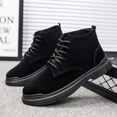 Heren Nieuwe Britse Casual Martin Boots Herfst en Winter Herenschoenen Comfortabel en Modieus Veelzijdig Enkel Katoen 44