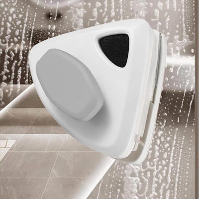 Dubbelzijdige raamreiniger, magnetische reiniger, raamreinigingstrekkers voor ramen 15-24 mm, magnetische raamreiniger met handvat, ergonomisch design, veiligheidslijn