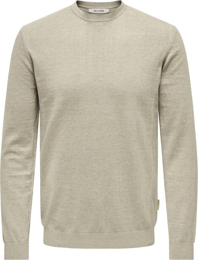 ONLY&SONS - ONSLOUI REG 12 MEL CREW KNIT NOOS - Heren - Gebreide truien
