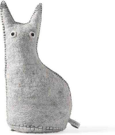 Aveva the curious deurstop / boekensteun H29cm raw grey