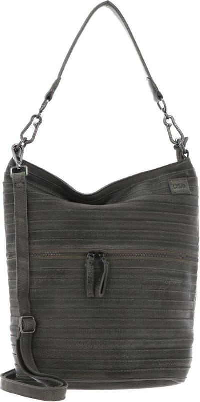 FREDsBRUDER Leren Schoudertas Bommel Shoulder Bag Sage Groene
