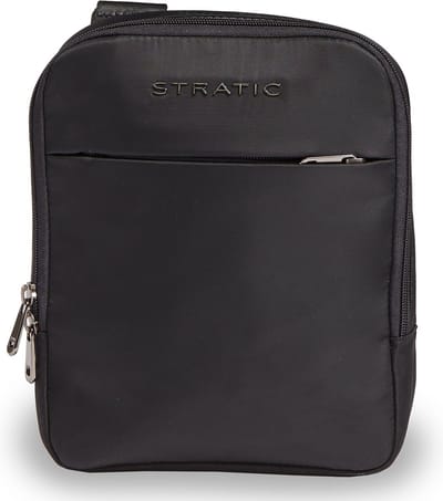 Stratic Schoudertas met laptopvak Pure Messenger Bag Black Zwart