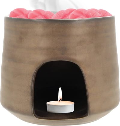 Scentchips® Hive Low - Waxbrander - Geurbrander - Amberblokjes Brander - Oliebrander - Wax Melts Brander - Aromabrander - Ook Geschikt Voor Essentiële Oliën - Geurolie - Waxmelts - Brons
