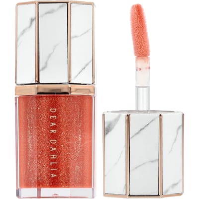 Dear Dahlia, Paradise Aurora Shine Lip Treatment, Lip Gloss, Bronze Sky, 0.21 fl oz (6.5 ml) brown