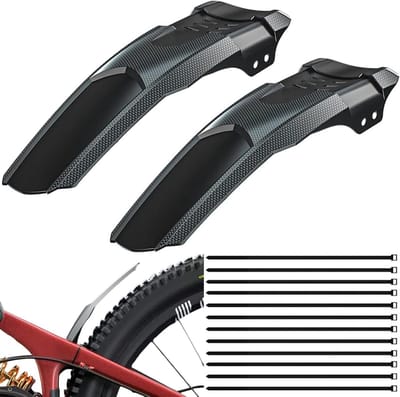 Mudguard voor Mountainbike en Racefiets, Voor- en Achterbescherming, Snelle Bevestiging, Geschikt voor 20-29 Inch Fietsen, Duurzaam Polypropyleen