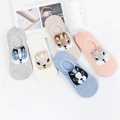 CHPN - Sneakersokken - Enkelsokjes - 5 paar - Grappige korte sokken - Harajuku Dier - Sokken - Maat 35/39 - Leuke sokken - Socks - Hippe sokken