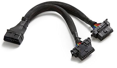 OBD II Splitter Verlengkabel 16-polig - 30 cm Y-kabel Adapter