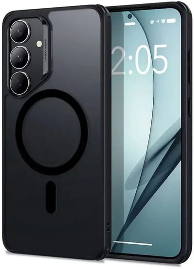 ESR Classic Hybrid HaloLock Hoesje Geschikt voor Samsung Galaxy S25 Plus | Compatibel met MagSafe / Qi2 en HaloLock | Back Cover met Magneet | Zwart