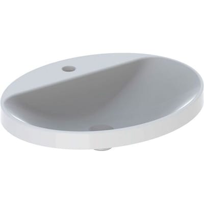 Geberit VariForm built-in washbasin 60 x 45 cm, oval, with tap hole bench 500.727.01.2