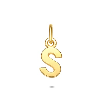 Twice As Nice Hanger in 18kt verguld zilver, letter S