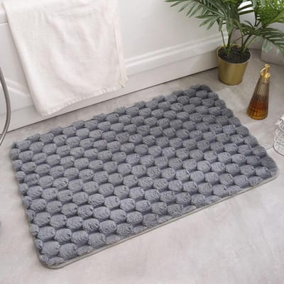 Tapis de sol de salle de bain nordique Tapis absorbant l'humidité pour porte de salle de bain Toilettes Tapis antidérapant pour paillasson pour entrée Tapis de salle de bain 40x50cm