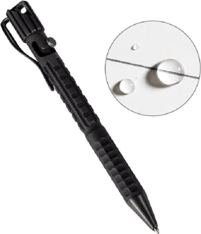 Rite In The Rain Metal Readyness Pen, EDC Pen Glasbreker, vulling onder druk