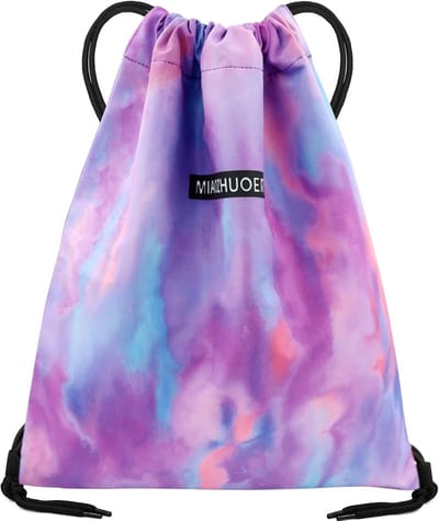Thijox - Rugzak met Trekkoord 33x40 cm, Sporttas, Gymtas, Waterafstotend, Duurzaam Polyester, Voor School, Zwembad, Yoga, Reizen, Dames, Heren, Kinder