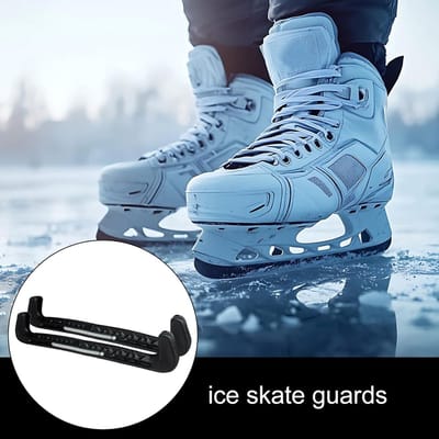 Schaatsbeschermers - Schoenhoezen - Wintersport Beschermen - Hoge Sterkte Materiaal - 31 x 6 cm - Zwart