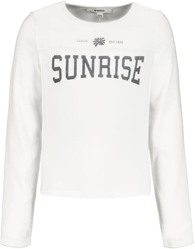 GARCIA Meisjes T-shirt Wit - Maat 128/134