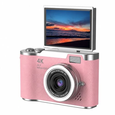 Sogiol® Digitale Camera - Compactcamera's - Vlog camera's - 4K Digitale Camera 48MP met Flip Screen – Selfiecamera met 8x Zoom - Camera voor Kinderen en Volwassen