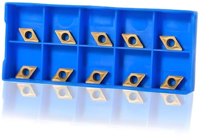 Dailygoody - CNC-Carbide Snijkop - Draaibank Tool - 10 Stuks - Geel