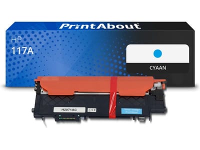 PrintAbout huismerk Toner 117A (W2071A) Cyaan Geschikt voor HP