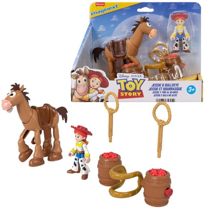 Mattel actiefiguur Toy Story Jessie & Bullseye speelgoedset multicolor.